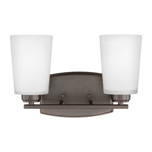 Generation Lighting. - 4428902-710 - Two Light Wall / Bath - Franport - Bronze