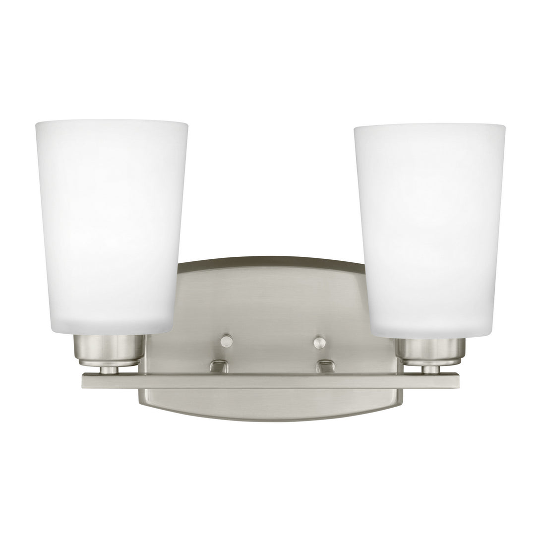 Generation Lighting. - 4428902-962 - Two Light Wall / Bath - Franport - Brushed Nickel