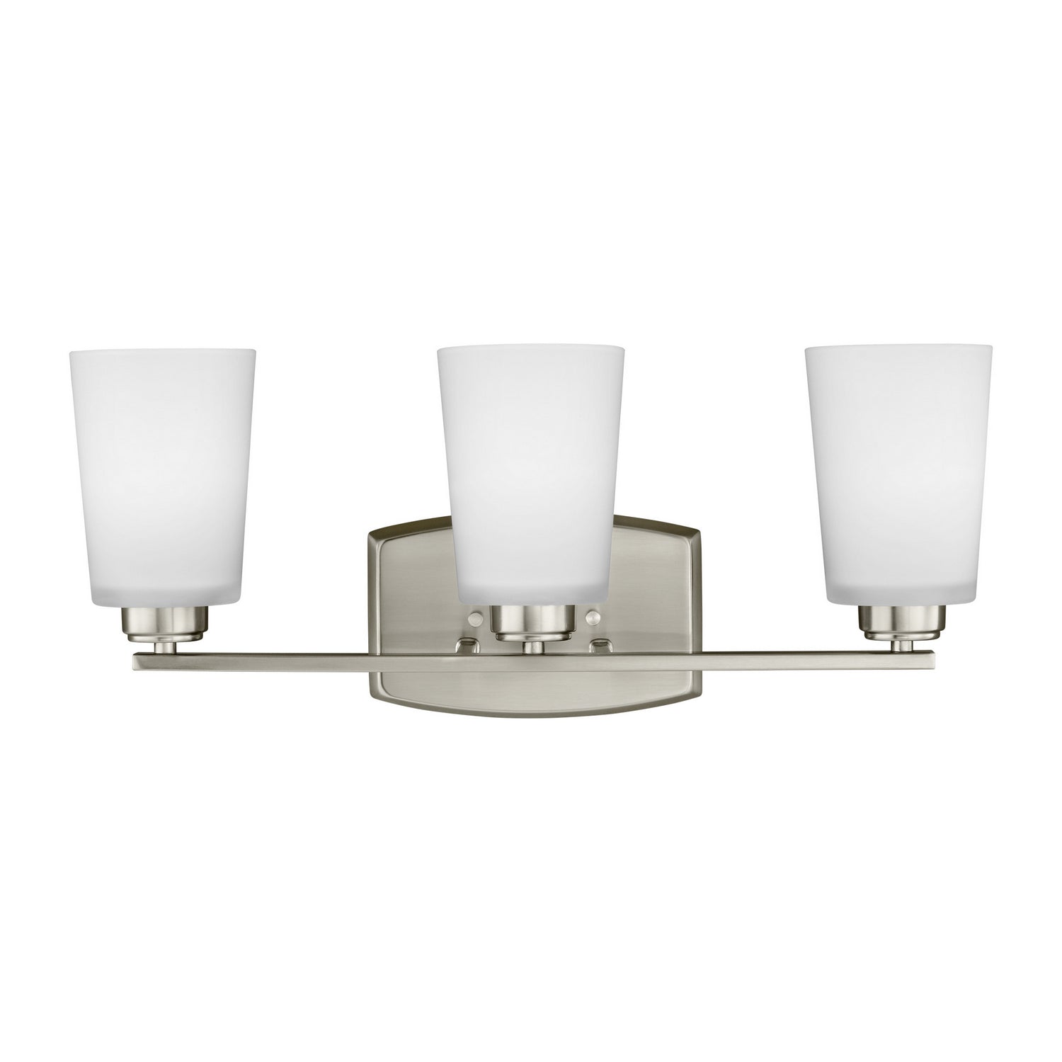 Generation Lighting. - 4428903-962 - Three Light Wall / Bath - Franport - Brushed Nickel