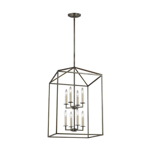 Generation Lighting. - 5115008-710 - Eight Light Hall / Foyer - Perryton - Bronze