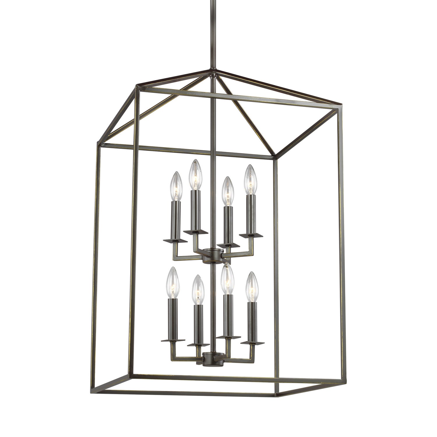 Generation Lighting. - 5115008-710 - Eight Light Hall / Foyer - Perryton - Bronze