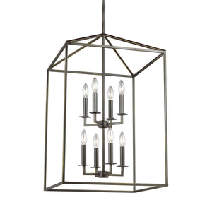 Generation Lighting. - 5115008-710 - Eight Light Hall / Foyer - Perryton - Bronze