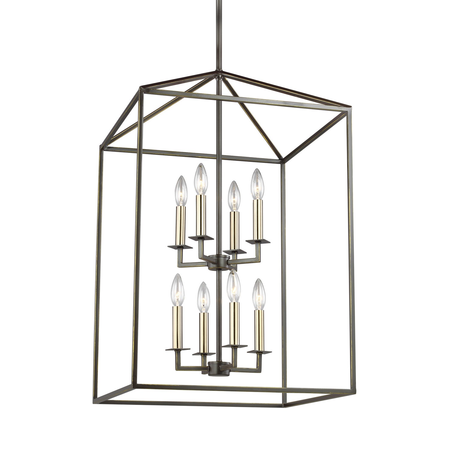 Generation Lighting. - 5115008-710 - Eight Light Hall / Foyer - Perryton - Bronze