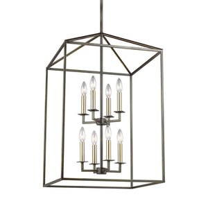 Generation Lighting. - 5115008-710 - Eight Light Hall / Foyer - Perryton - Bronze