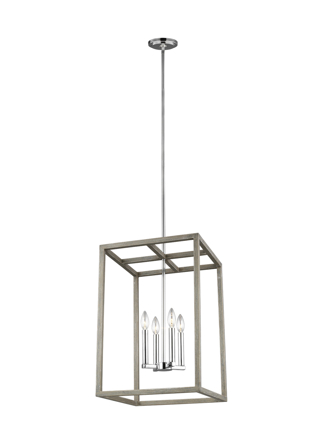 Generation Lighting. - 5134504EN-872 - Four Light Hall / Foyer - Moffet Street - Washed Pine