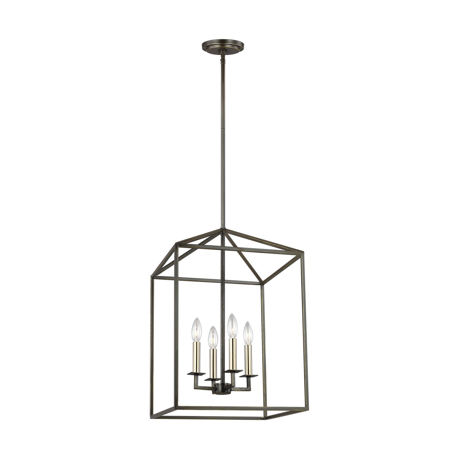 Generation Lighting. - 5215004-710 - Four Light Hall / Foyer - Perryton - Bronze