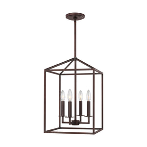 Generation Lighting. - 5215004-710 - Four Light Hall / Foyer - Perryton - Bronze