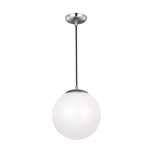 Visual Comfort Studio - 602493S-04 - LED Pendant - Leo - Hanging Globe - Satin Aluminum