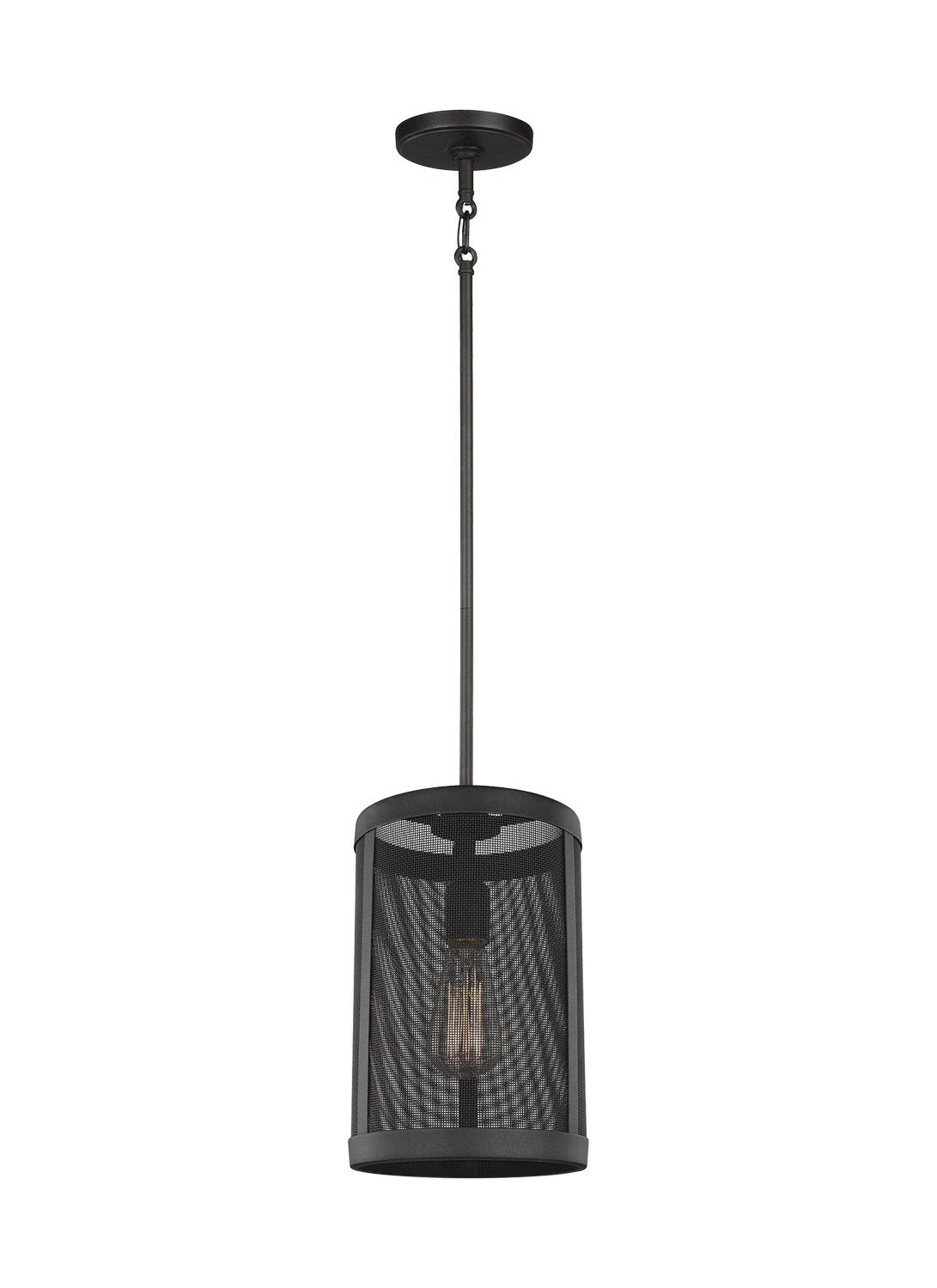 Visual Comfort Studio - 6128501-12 - One Light Mini-Pendant - Gereon - Black