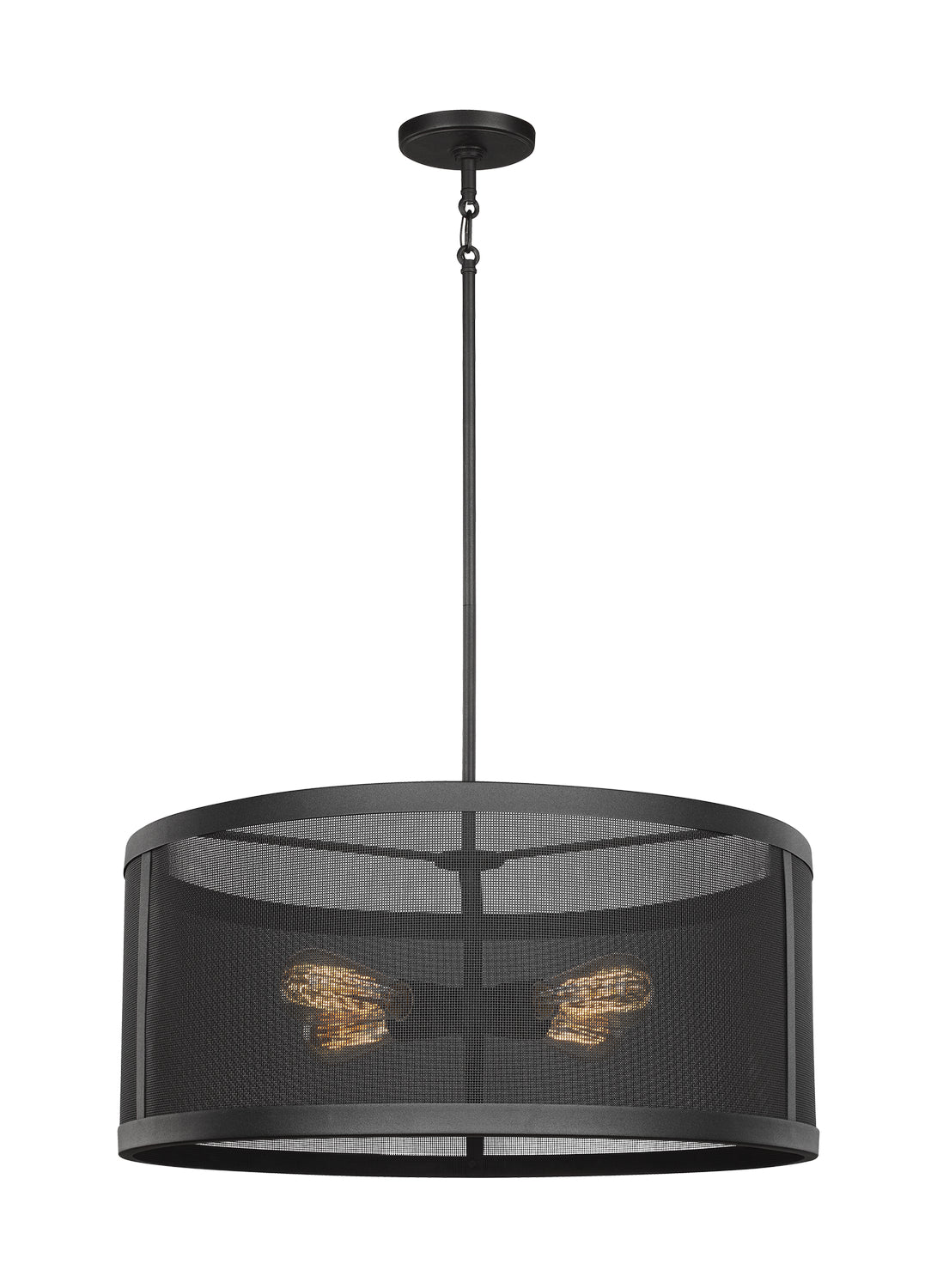 Visual Comfort Studio - 6528504-12 - Four Light Pendant - Gereon - Black