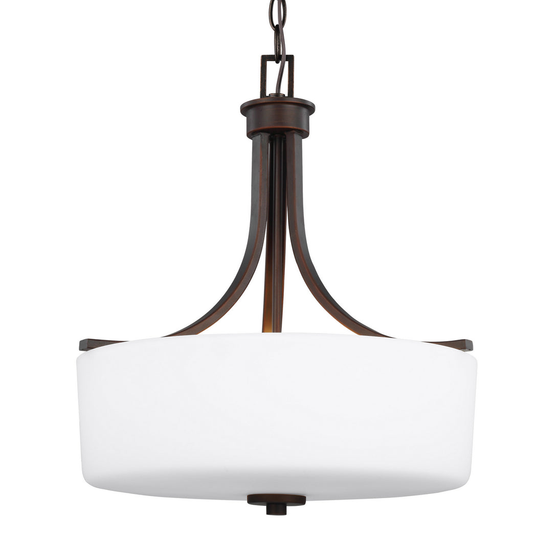 Generation Lighting. - 6528803-710 - Three Light Pendant - Canfield - Bronze