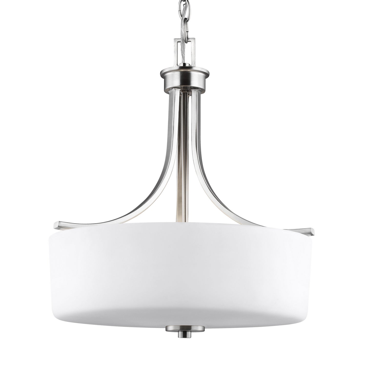 Generation Lighting. - 6528803-962 - Three Light Pendant - Canfield - Brushed Nickel