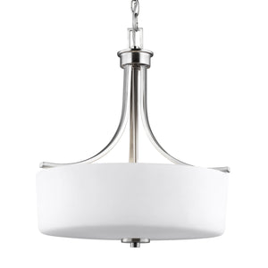 Generation Lighting. - 6528803-962 - Three Light Pendant - Canfield - Brushed Nickel