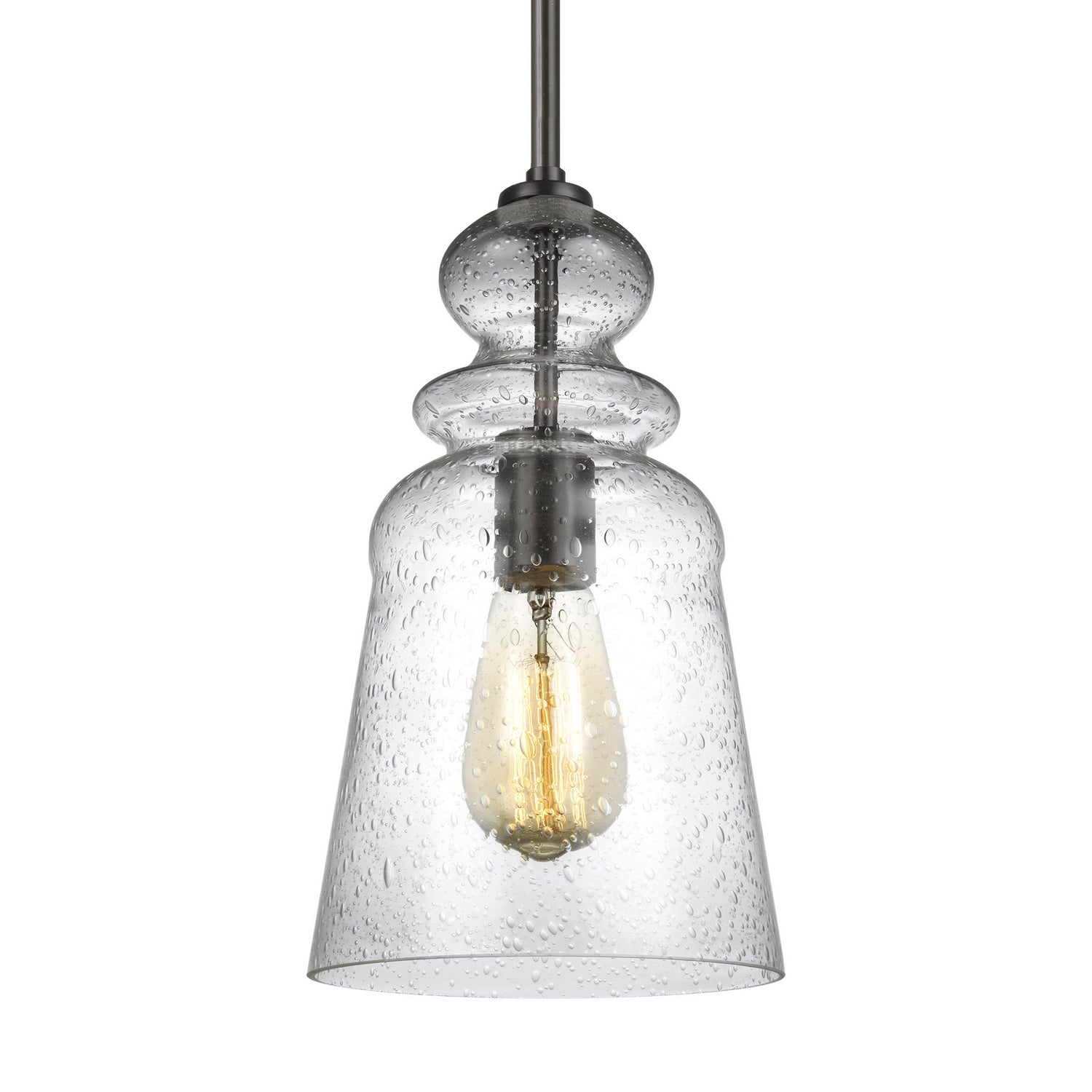 Generation Lighting. - 6536901-710 - One Light Pendant - Kea - Bronze