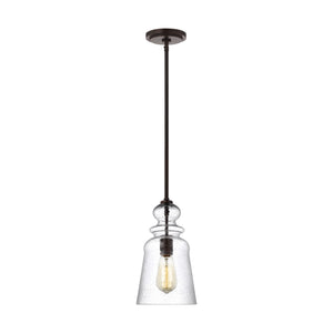 Generation Lighting. - 6536901-710 - One Light Pendant - Kea - Bronze