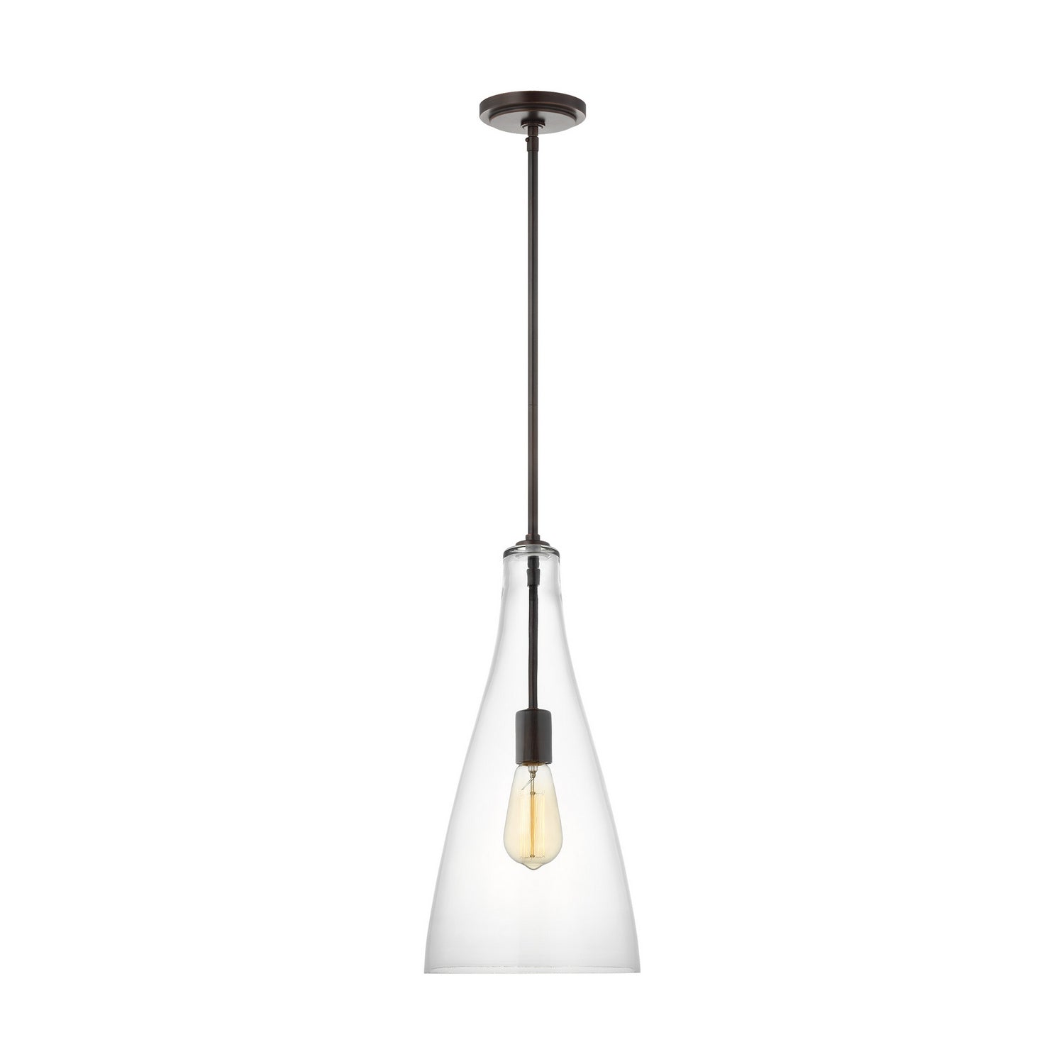 Visual Comfort Studio - 6537001-710 - One Light Pendant - Arilda - Bronze