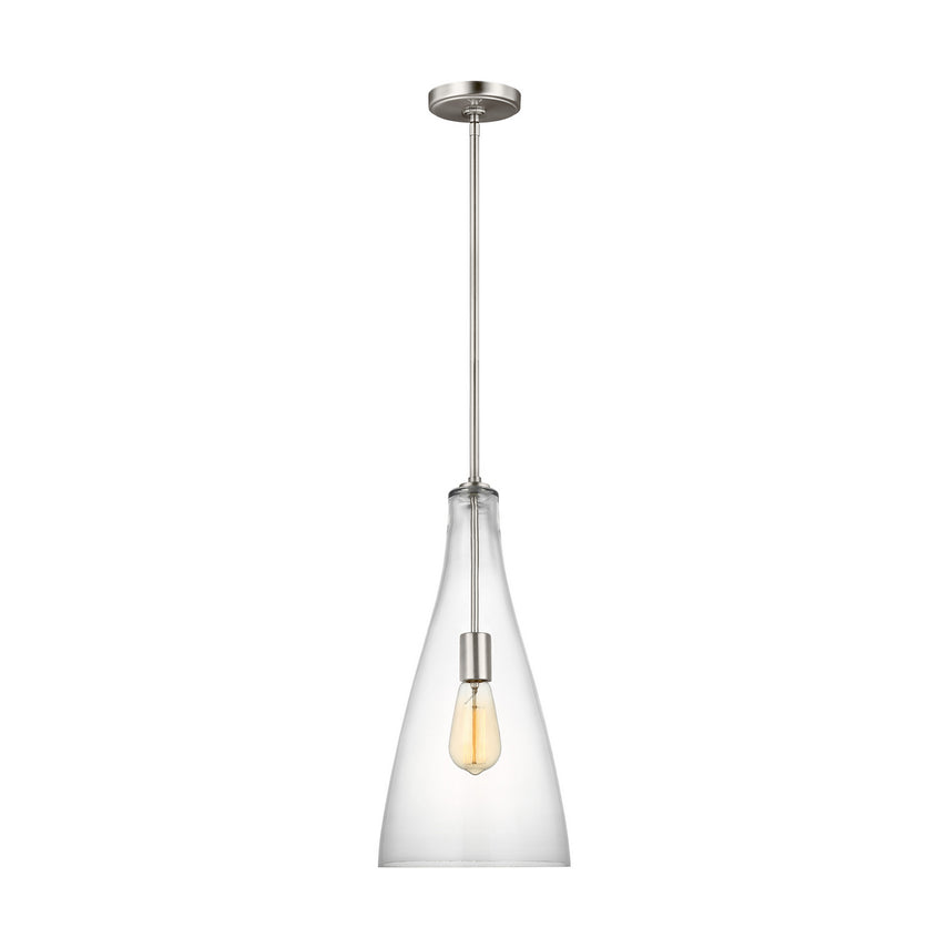 Visual Comfort Studio - 6537001-962 - One Light Pendant - Arilda - Brushed Nickel