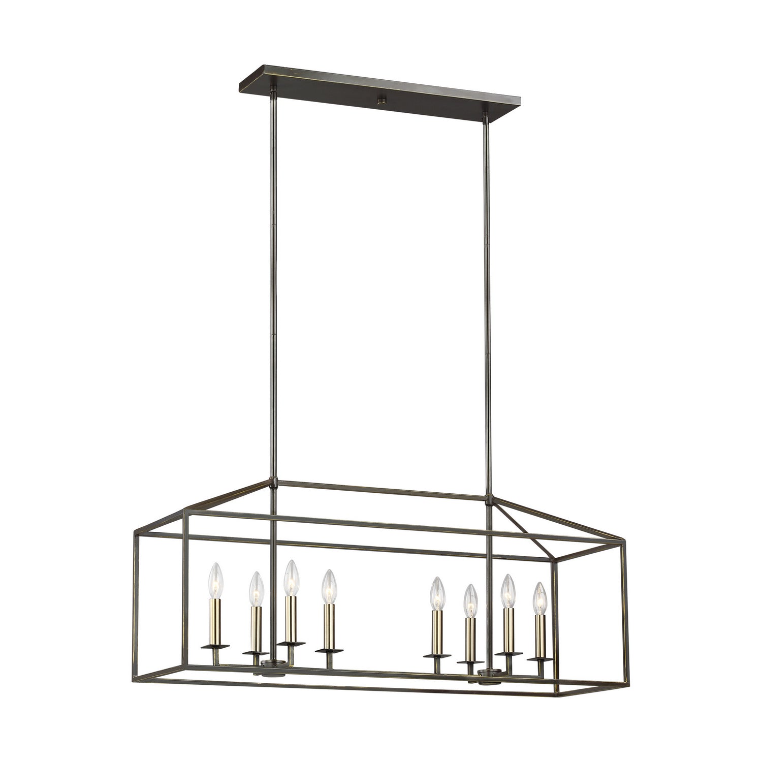 Generation Lighting. - 6615008-710 - Eight Light Island Pendant - Perryton - Bronze