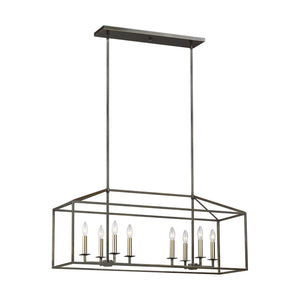 Generation Lighting. - 6615008-710 - Eight Light Island Pendant - Perryton - Bronze