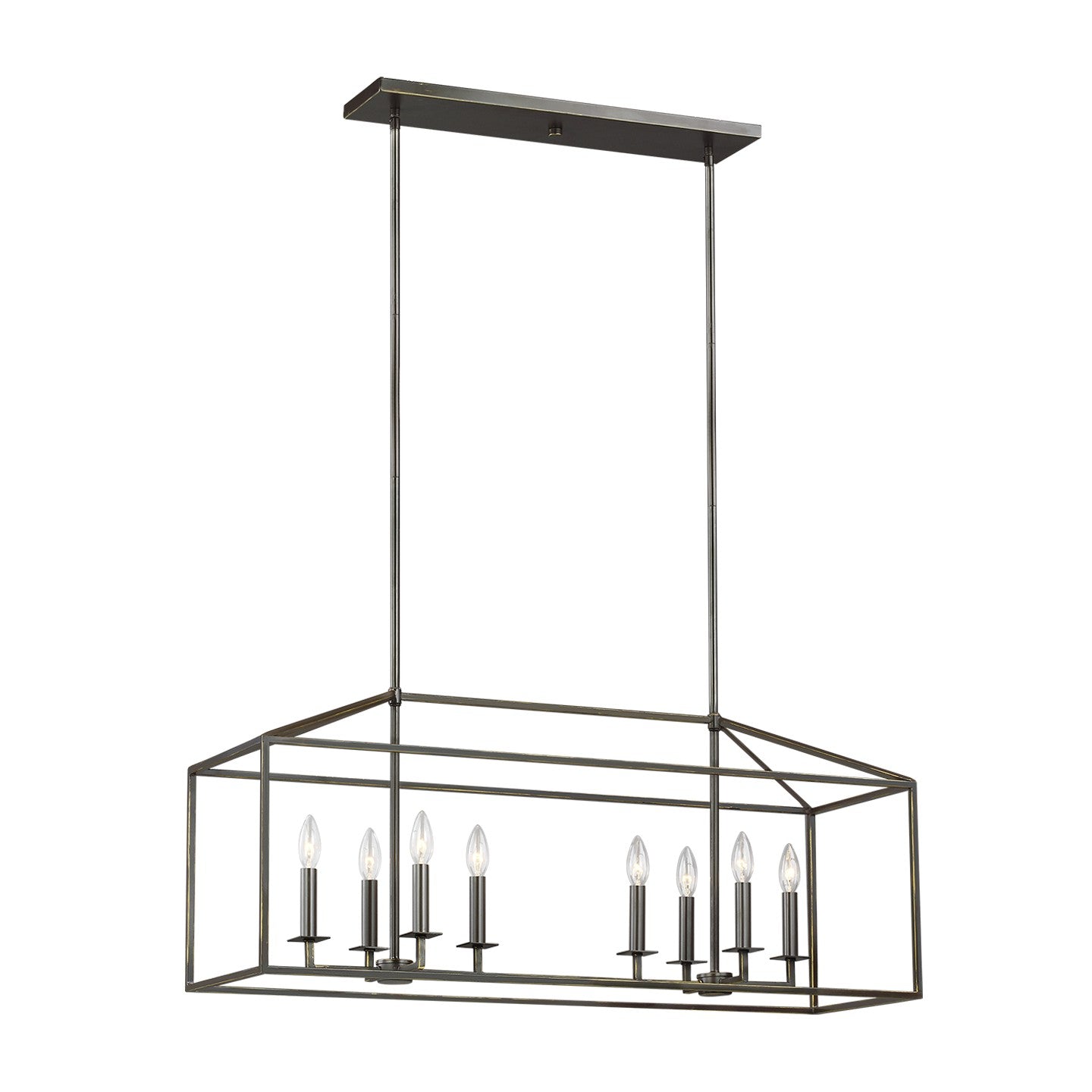 Generation Lighting - 6615008-710 - Eight Light Island Pendant - Perryton - Bronze