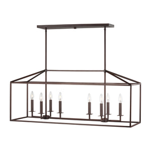 Generation Lighting. - 6615008EN-710 - Eight Light Island Pendant - Perryton - Bronze