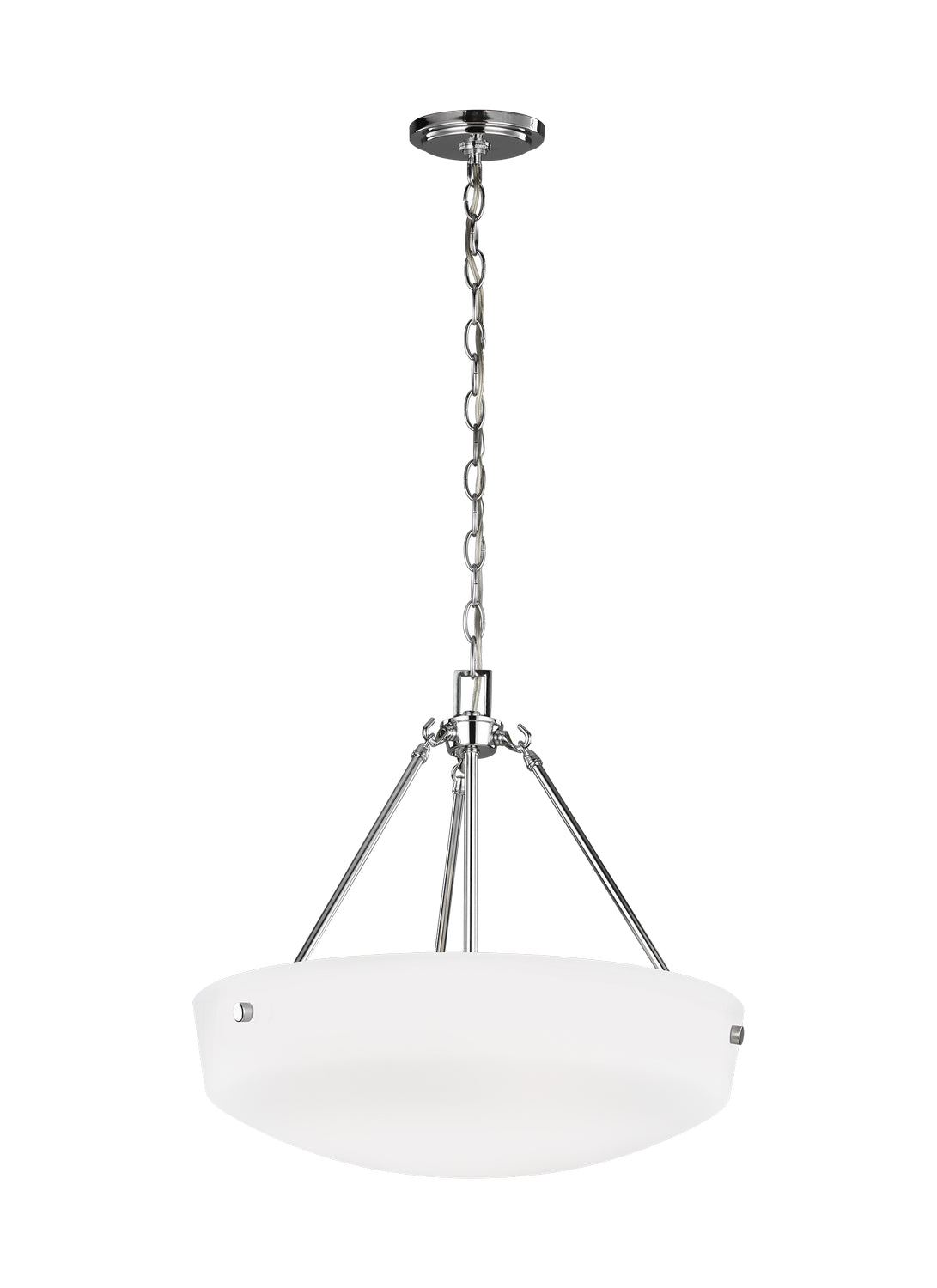 Generation Lighting. - 6615203-05 - Three Light Pendant - Kerrville - Chrome