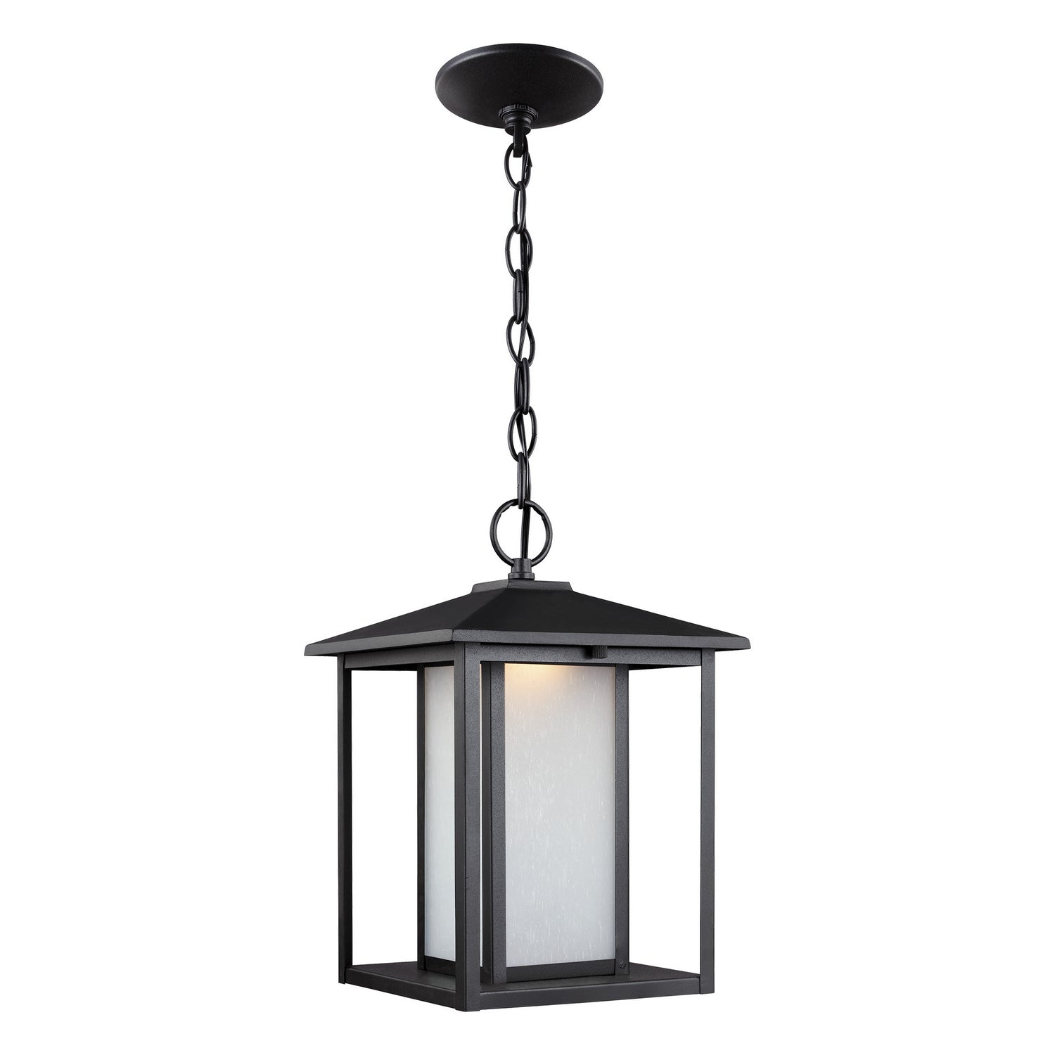 Generation Lighting. - 6902997S-12 - LED Outdoor Pendant - Hunnington - Black