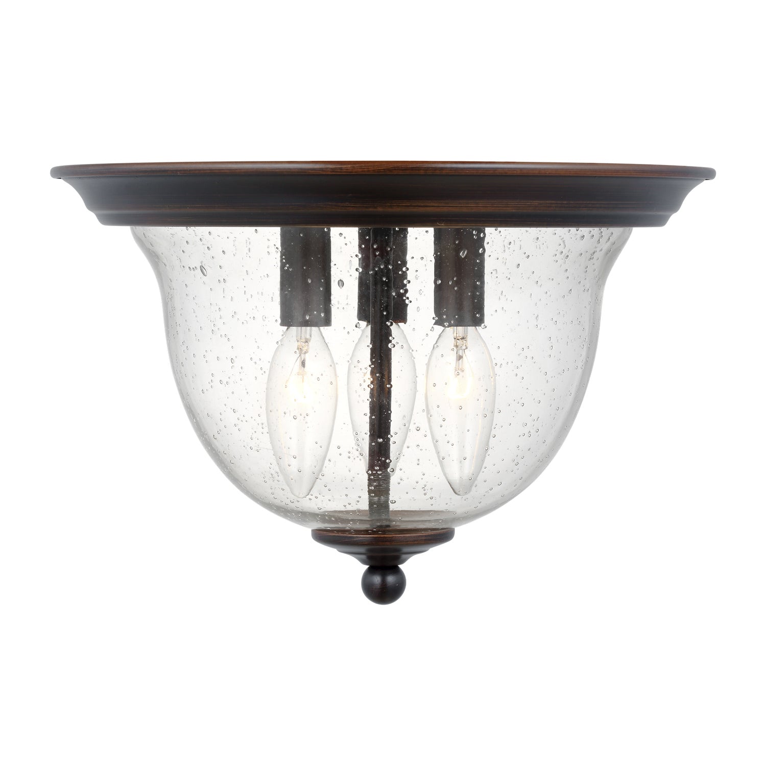 Generation Lighting. - 7514503EN-710 - Three Light Ceiling Flush Mount - Belton - Bronze