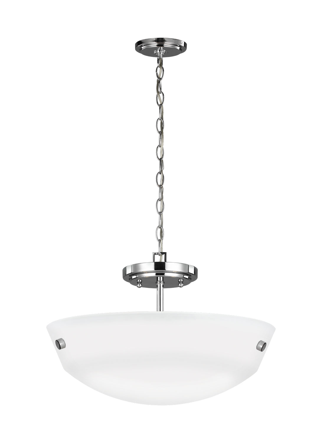 Generation Lighting. - 7715202-05 - Two Light Semi-Flush Convertible Pendant - Kerrville - Chrome