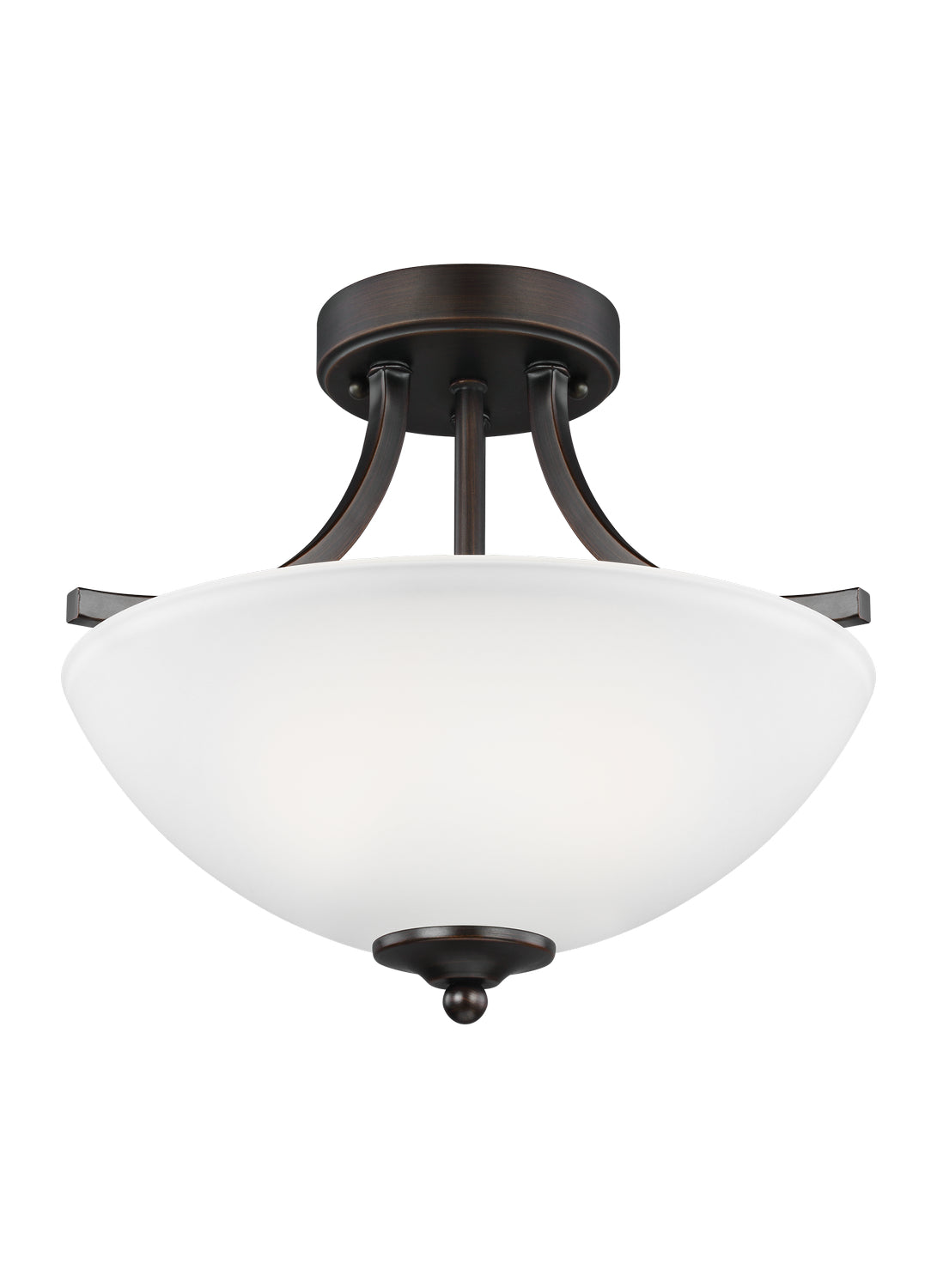 Generation Lighting. - 7716502-710 - Two Light Semi-Flush Convertible Pendant - Geary - Bronze