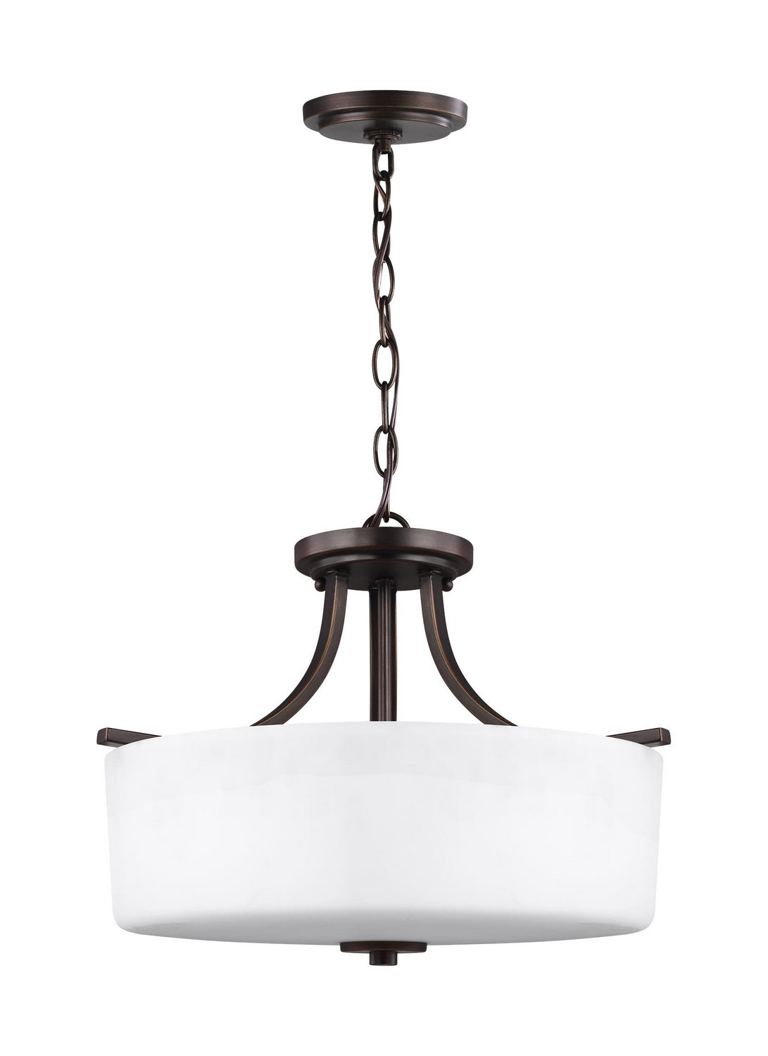 Generation Lighting. - 7728803EN3-710 - Three Light Semi-Flush Mount - Canfield - Bronze