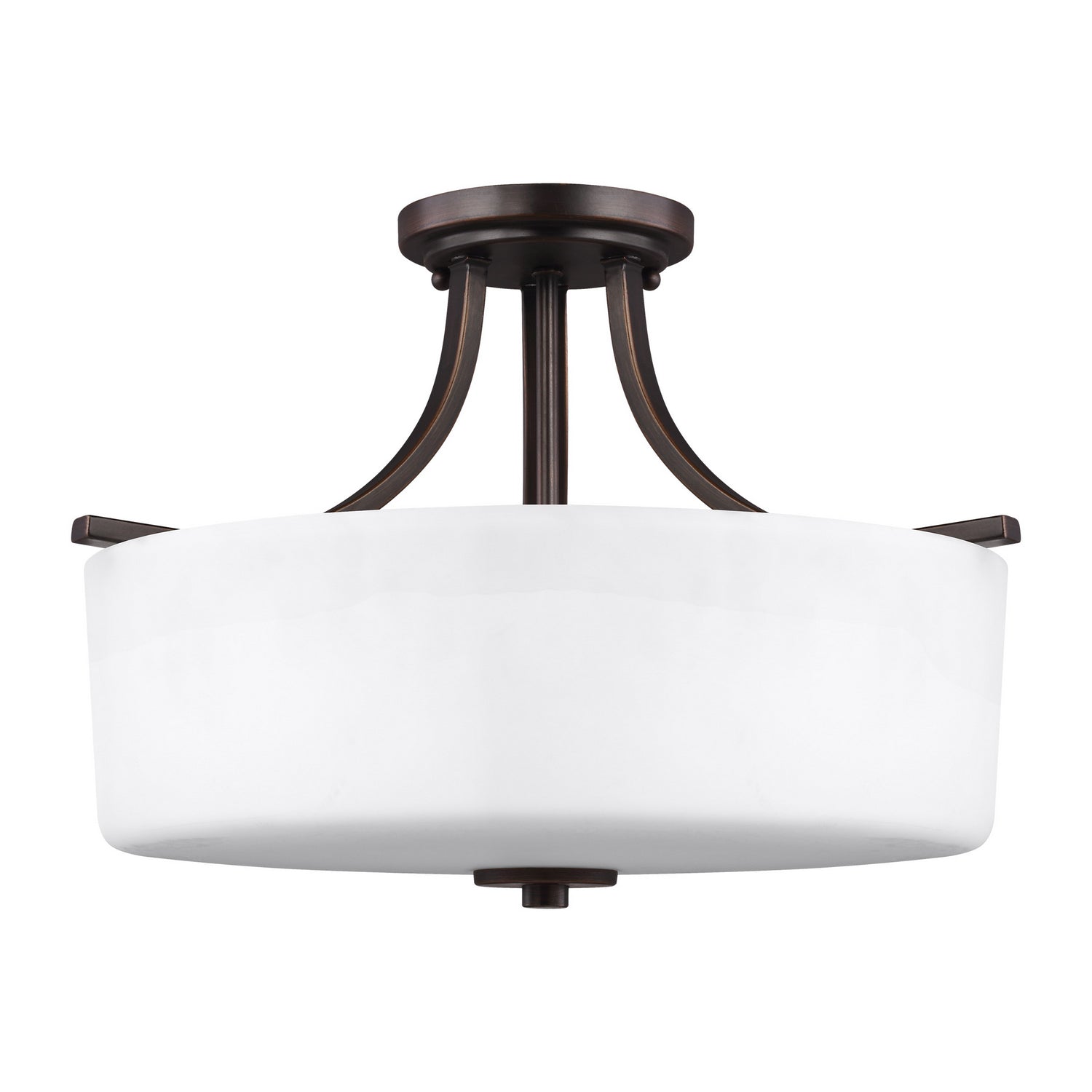 Generation Lighting. - 7728803EN3-710 - Three Light Semi-Flush Mount - Canfield - Bronze