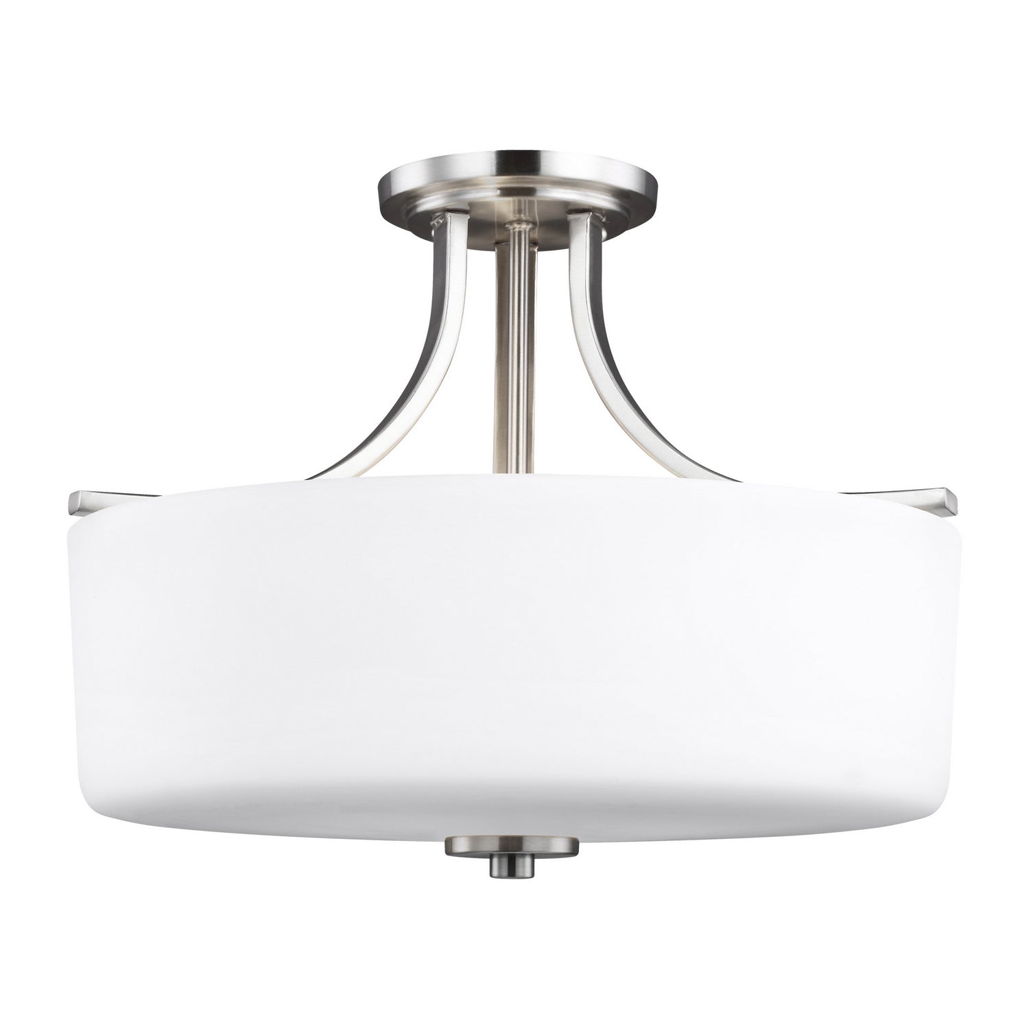 Generation Lighting. - 7728803EN3-962 - Three Light Semi-Flush Mount - Canfield - Brushed Nickel