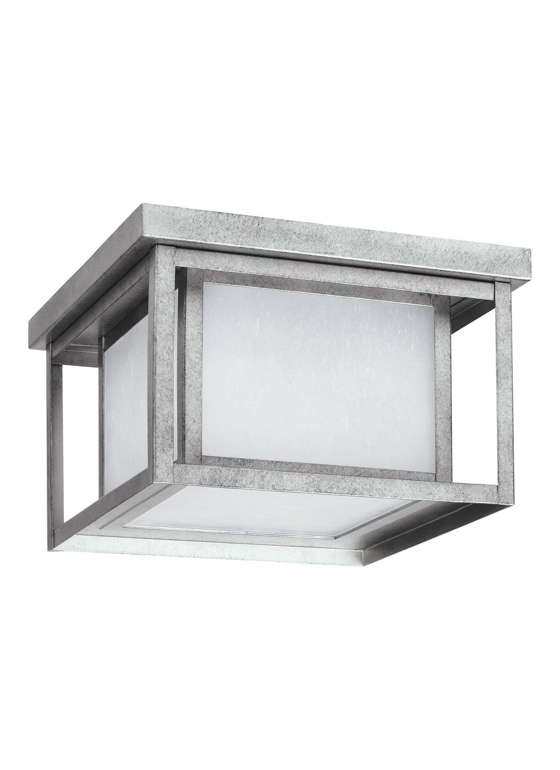 Generation Lighting. - 7903997S-57 - LED Outdoor Flush Mount - Hunnington - Weathered Pewter