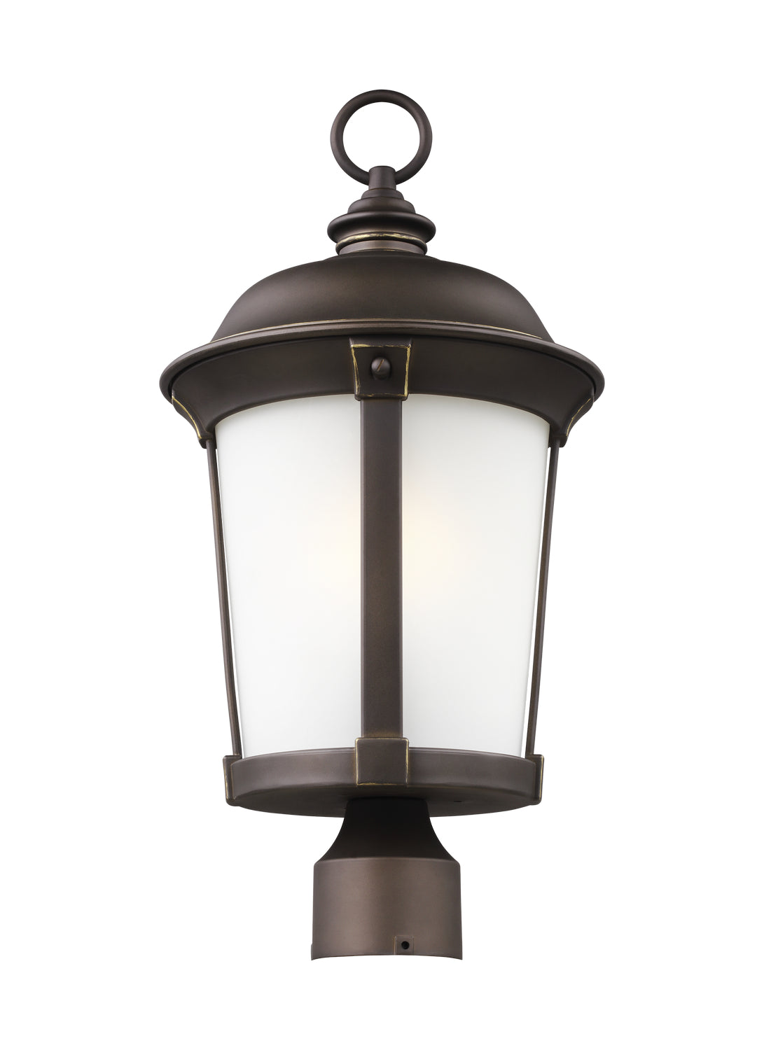 Generation Lighting. - 8250701-71 - One Light Outdoor Post Lantern - Calder - Antique Bronze