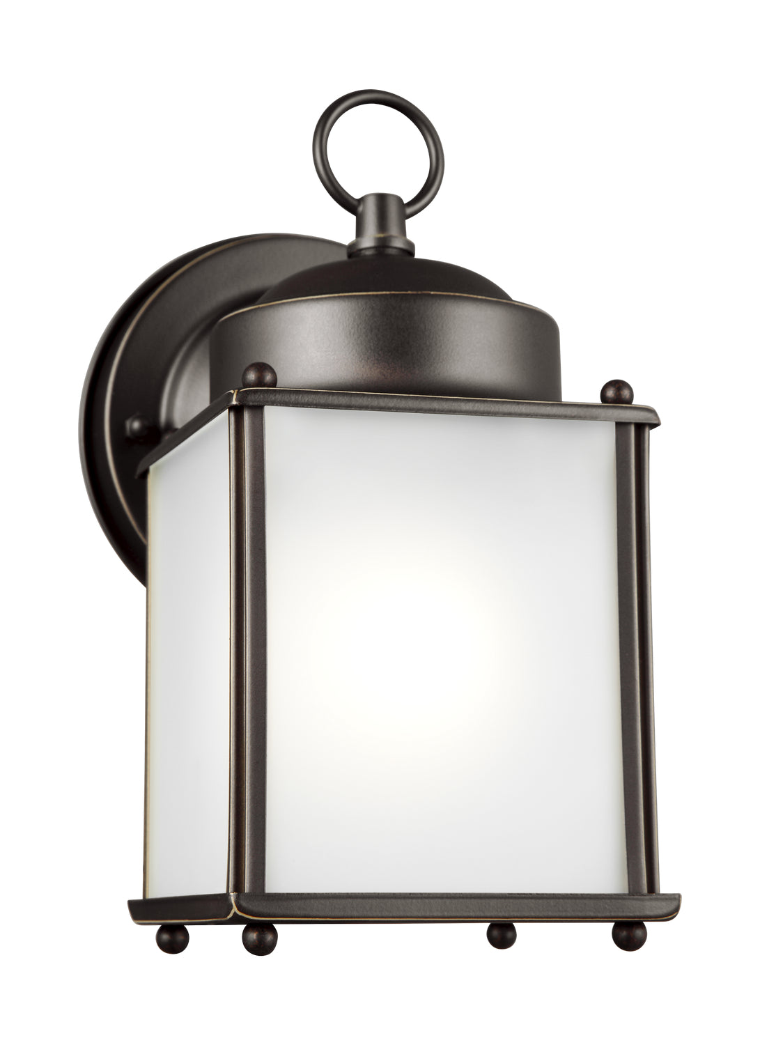 Generation Lighting. - 8592001-71 - One Light Outdoor Wall Lantern - New Castle - Antique Bronze