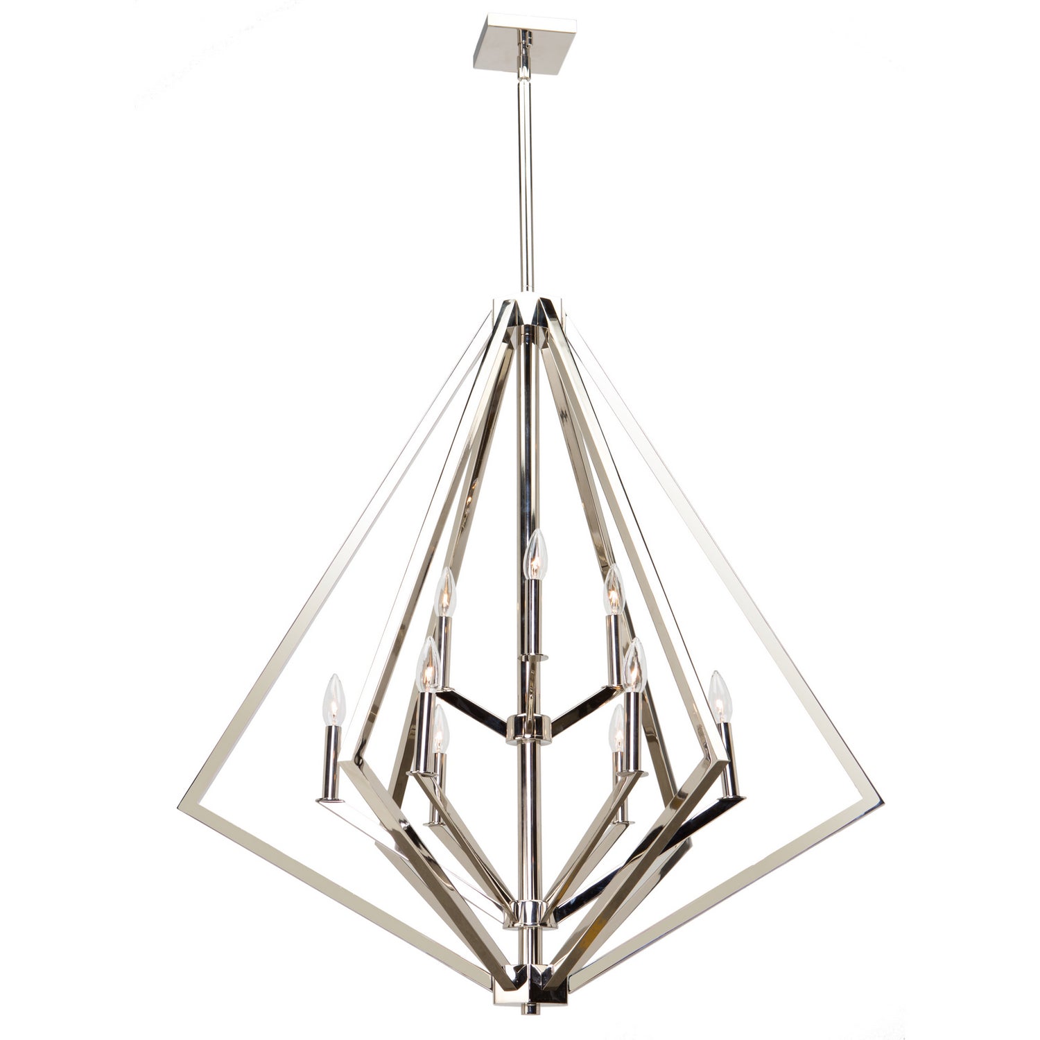 Artcraft - AC10689PN - Nine Light Chandelier - Breezy Point - Polished Nickel