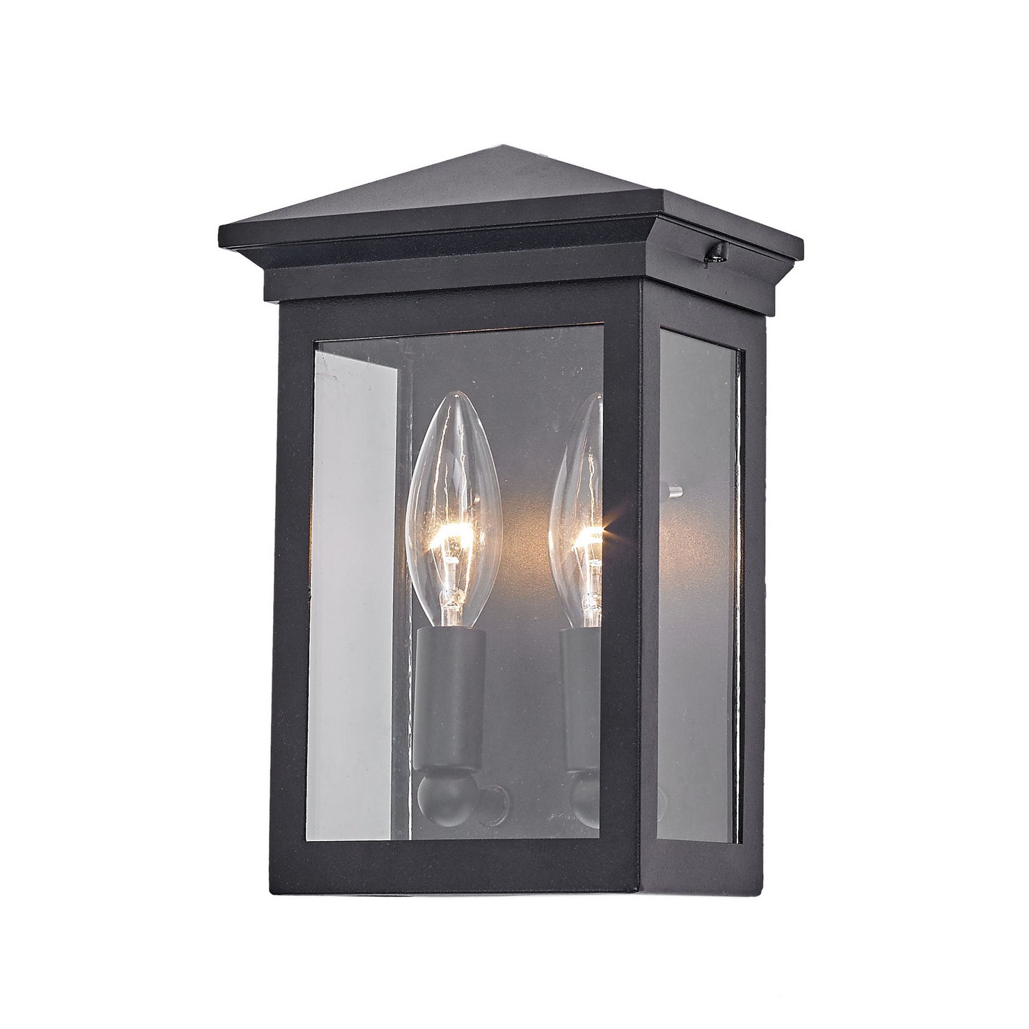 Artcraft - AC8160BK - Two Light Outdoor Wall Mount - Gable - Black