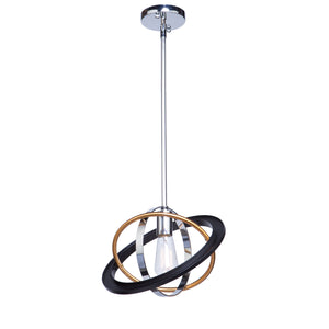 Artcraft - CL15111 - One Light Pendant - Cosmic - Dark Bronze, Chrome, Satin Brass