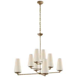 Visual Comfort Signature - ARN 5205GP-L - Eight Light Chandelier - Fontaine - Gilded Plaster