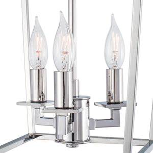 Norwell Lighting - 1084-PN-NG - Three Light Pendant - Cage - Polished Nickel