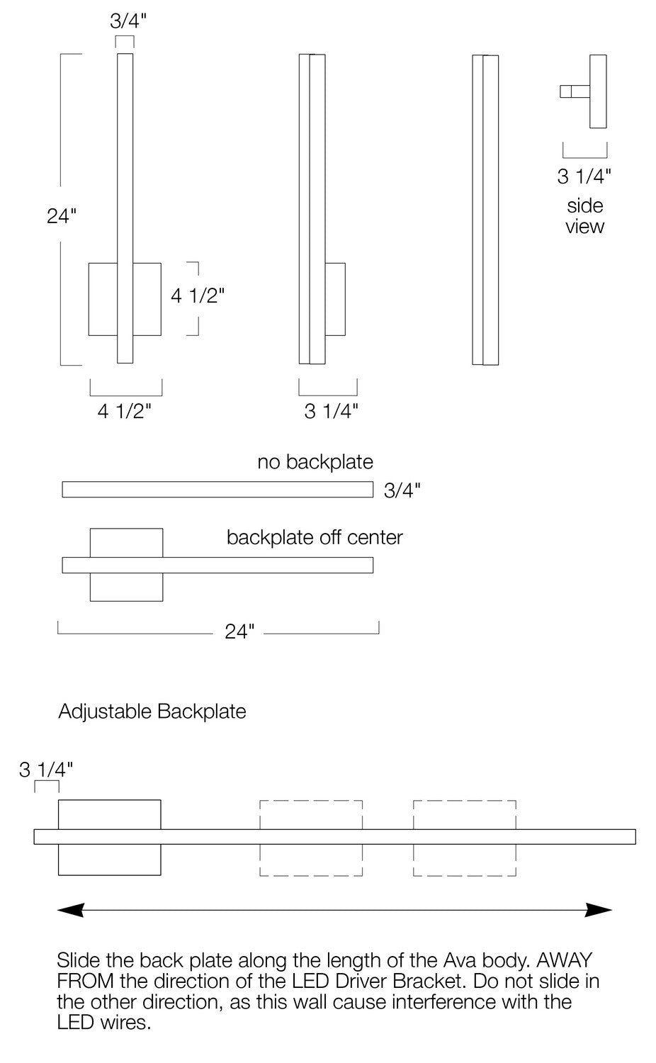 Norwell Lighting - 9740-BA-MA - LED Wall Sconce - Ava - Brushed Aluminum