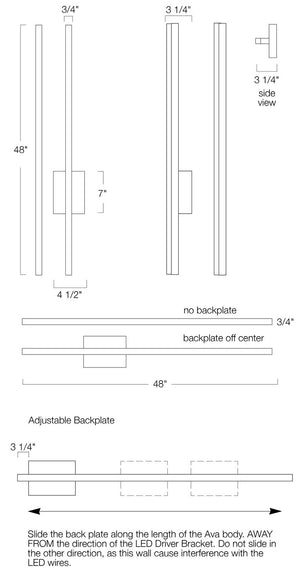 Norwell Lighting - 9742-BA-MA - LED Wall Sconce - Ava - Brushed Aluminum