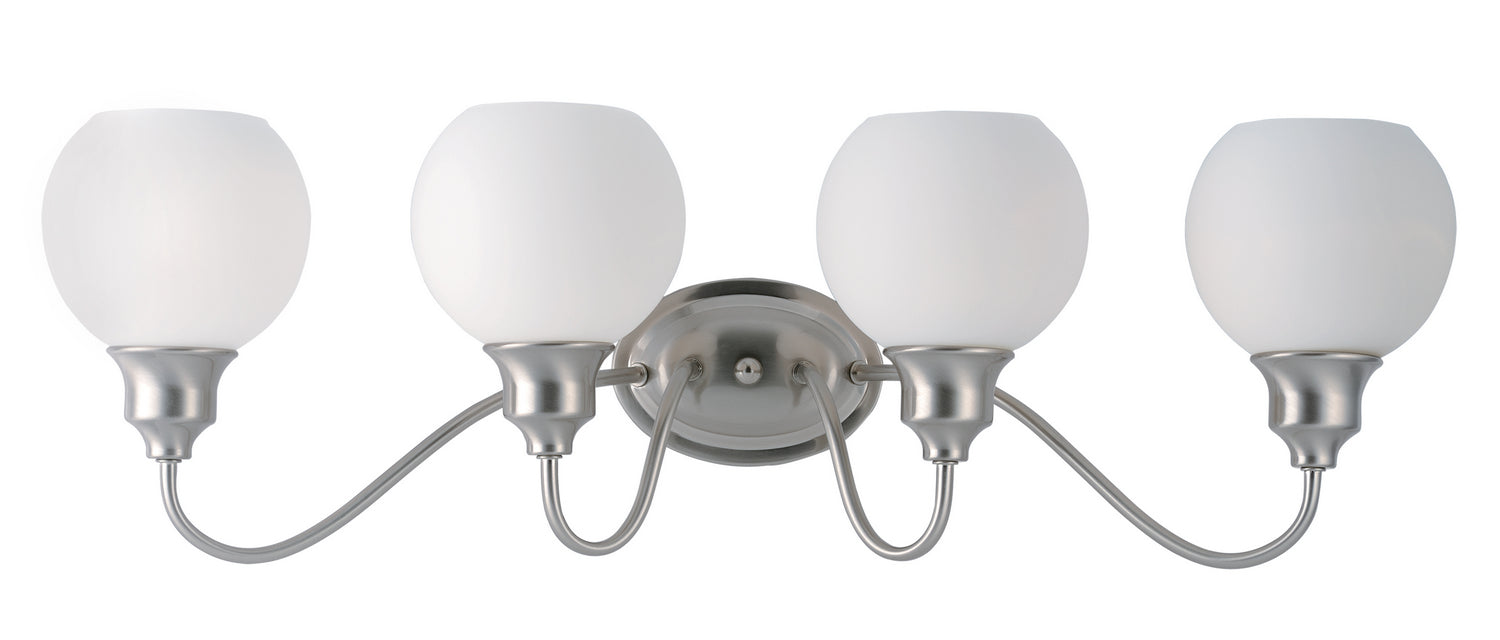 Maxim - 1114SWSN - Four Light Bath Vanity - Ballord - Satin Nickel