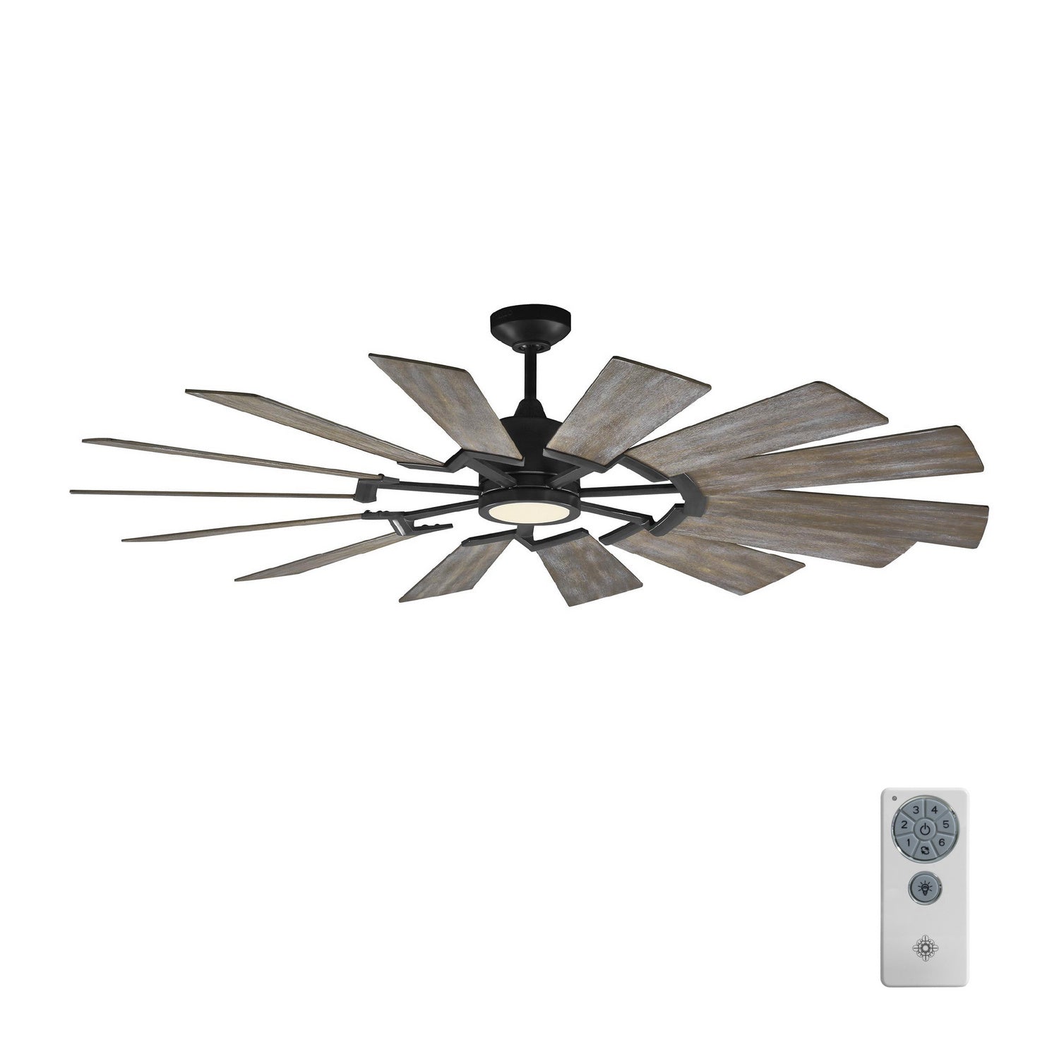 Visual Comfort Fan - 14PRR62AGPD - 62"Ceiling Fan - Prairie - Aged Pewter