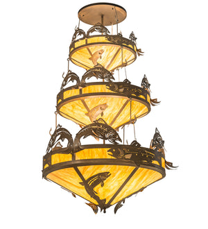 Meyda Tiffany - 195815 - 18 Light Chandelier - Catch Of The Day - Antique Copper