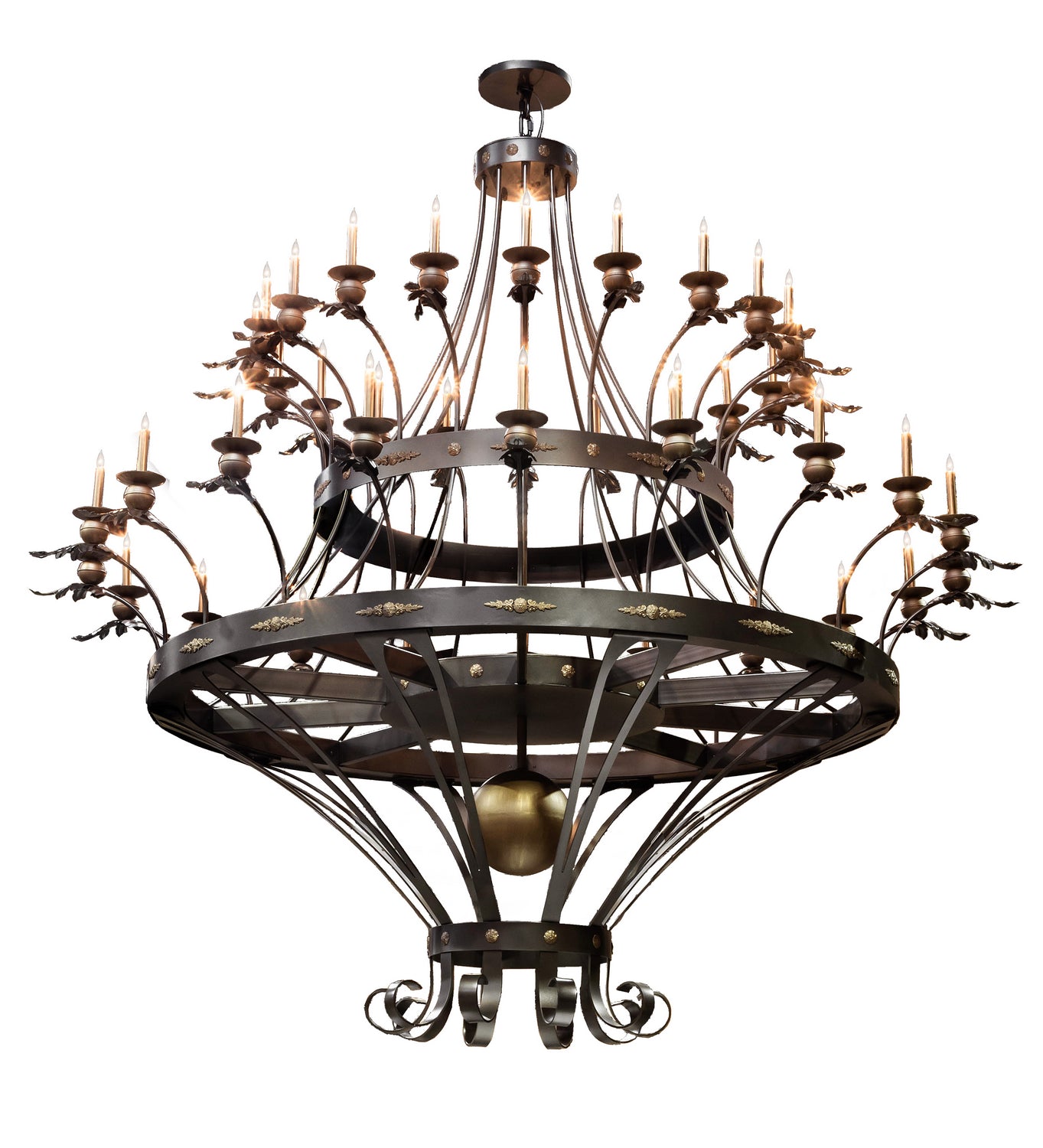 Meyda Tiffany - 198967 - LED Chandelier - Chloe - Exterior Oil Rubbed Bronze