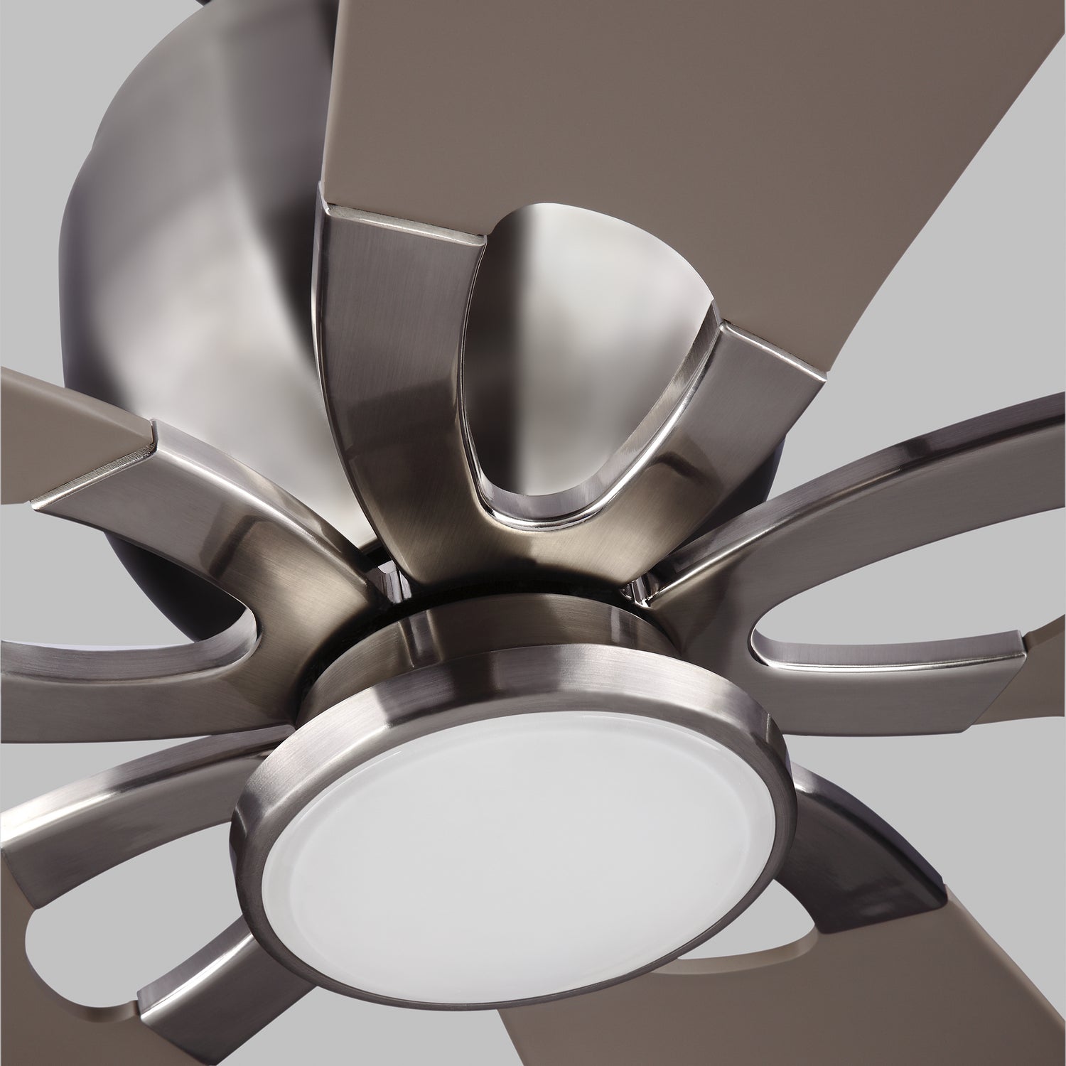 Generation Lighting. - 5LLR56BSD-V1 - 56"Ceiling Fan - Lily - Brushed Steel