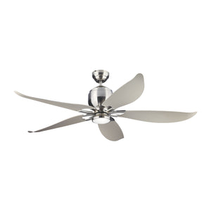 Generation Lighting. - 5LLR56BSD-V1 - 56"Ceiling Fan - Lily - Brushed Steel