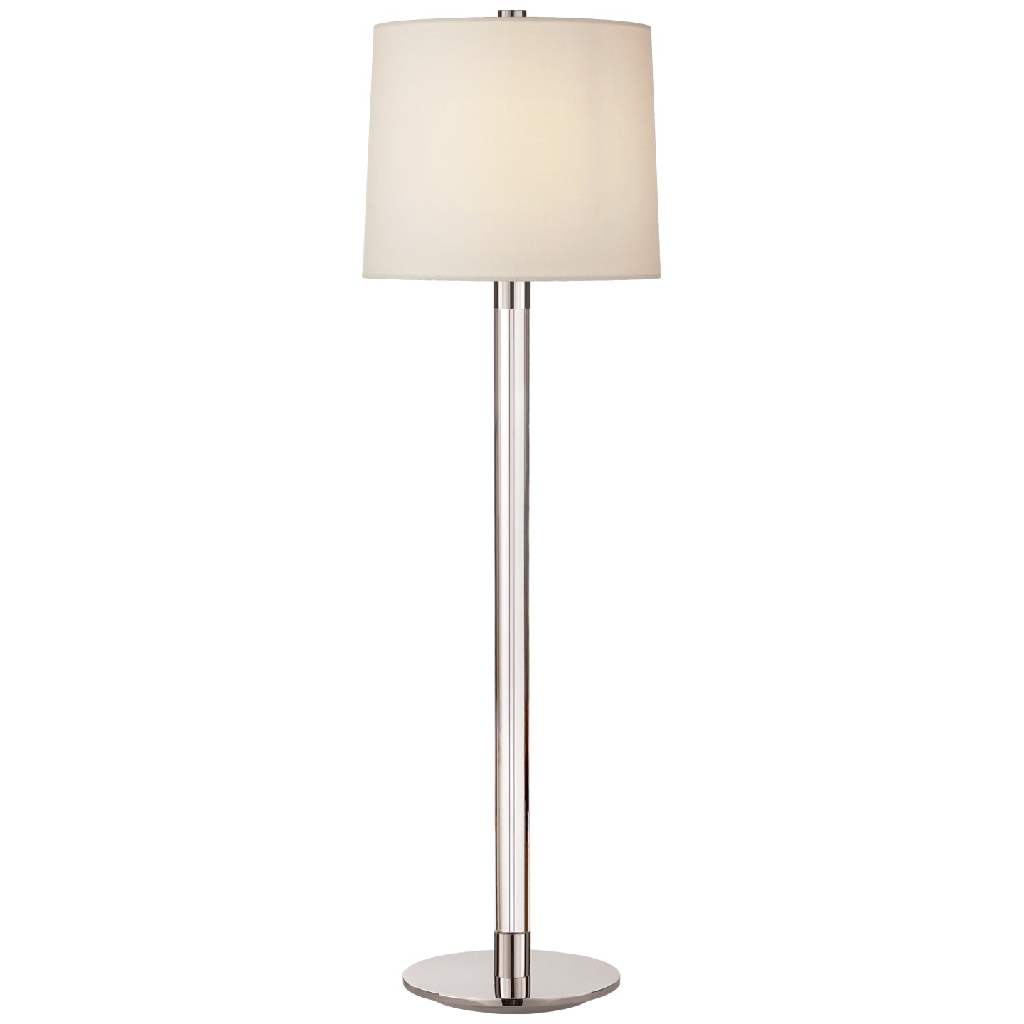 Visual Comfort Signature - ARN 3005CG/PN-L - One Light Buffet Lamp - Riga - Crystal and Polished Nickel